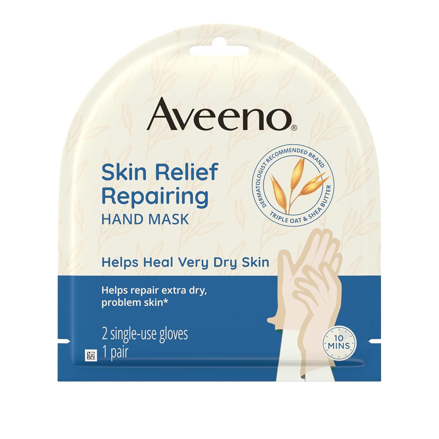 Aveeno Moisturizing Hand Mask with Oat & Shea Butter