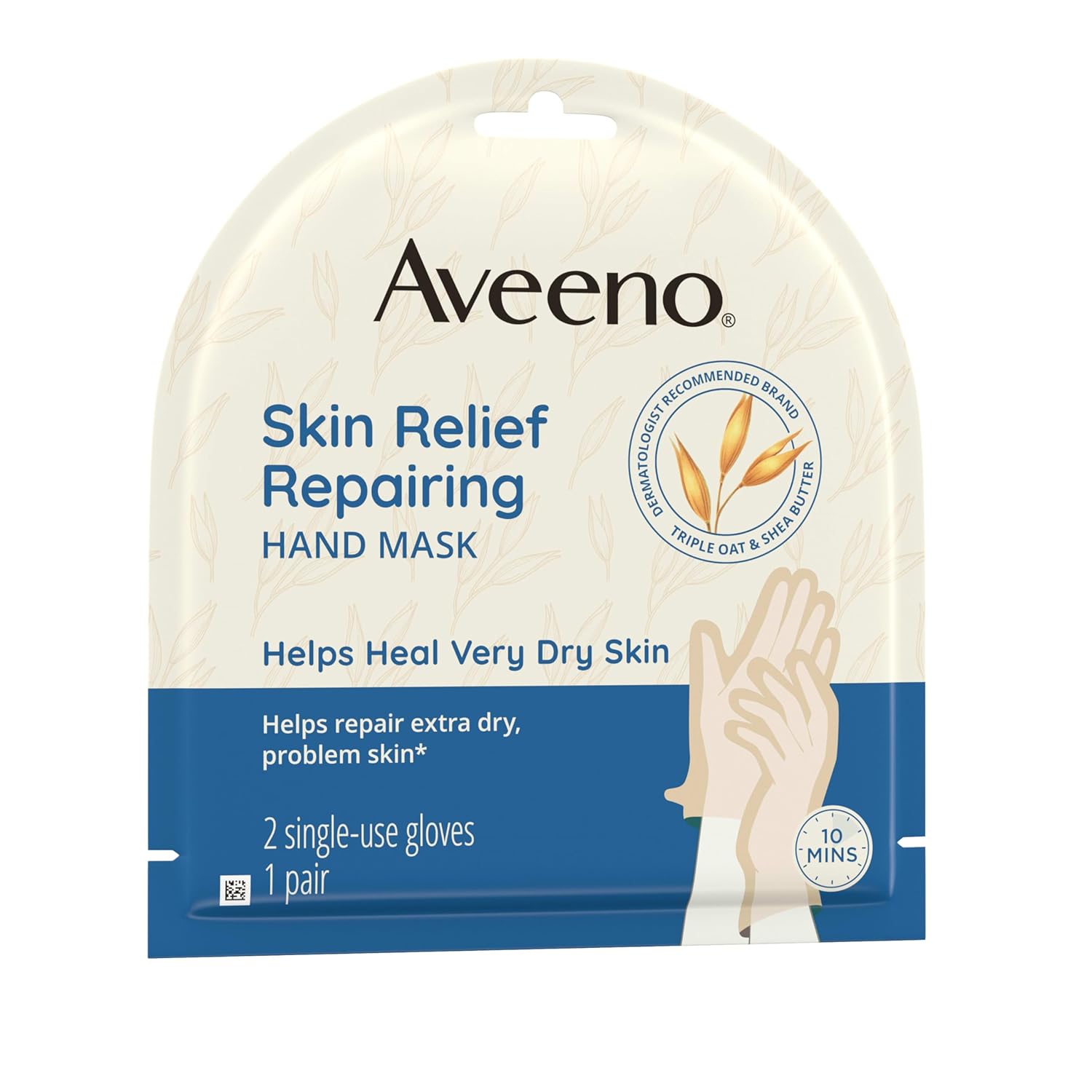 Aveeno Moisturizing Hand Mask with Oat & Shea Butter