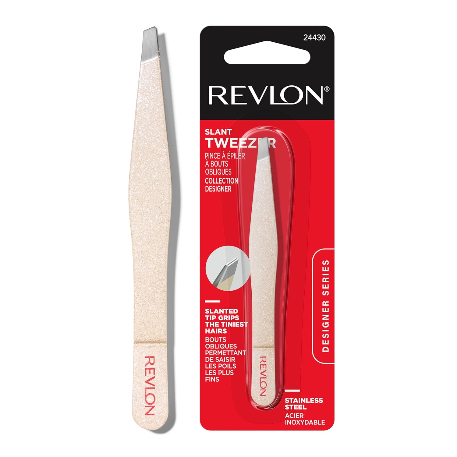 Revlon Stainless Steel Slant Tweezer