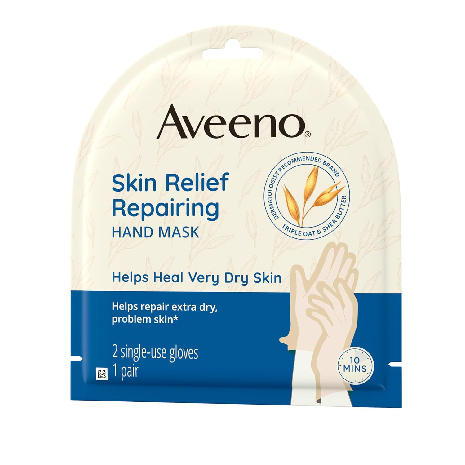 Aveeno Moisturizing Hand Mask with Oat & Shea Butter
