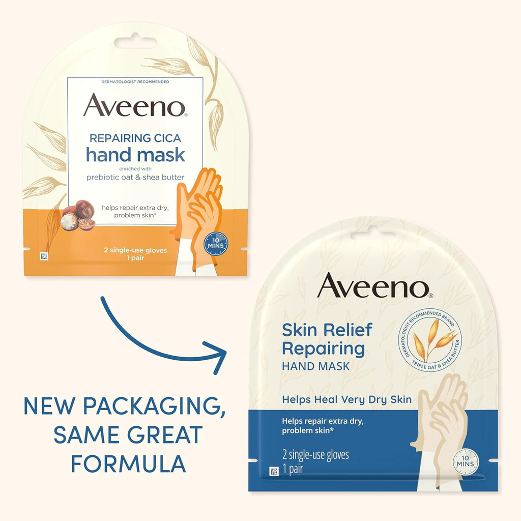 Aveeno Moisturizing Hand Mask with Oat & Shea Butter