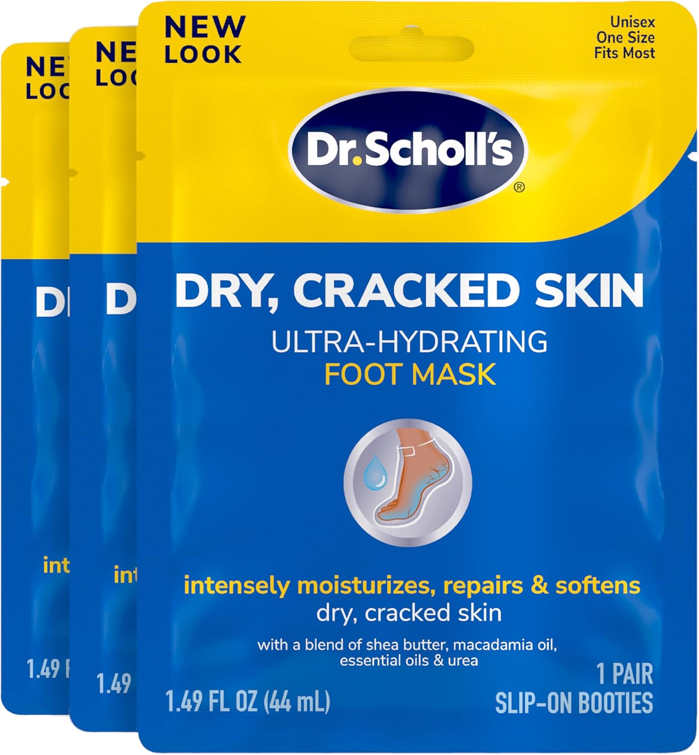 Dr. Scholl’s Hydrating Foot Socks – 3 Pairs for Soft Feet
