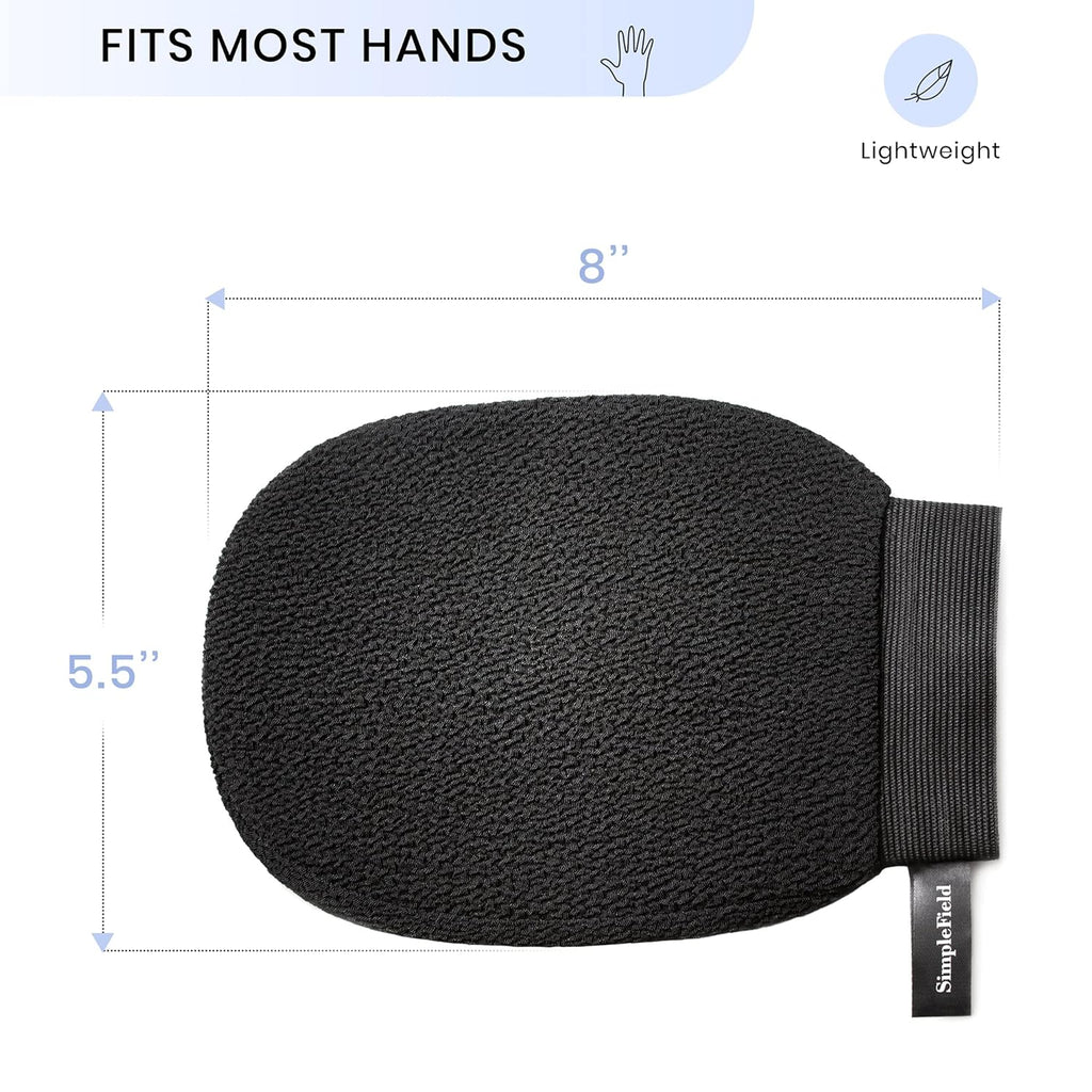 Korean Body Scrub Mitts – 2 Pack for Dead Skin & Tan Removal