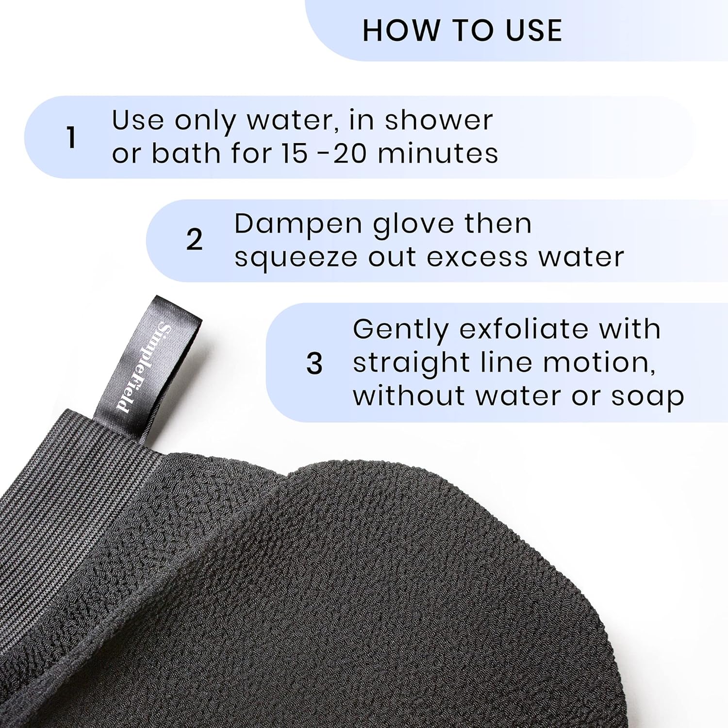 Korean Body Scrub Mitts – 2 Pack for Dead Skin & Tan Removal